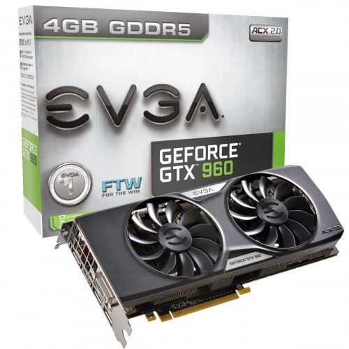 EVGA GeForce GTX 960 4GB FTW GAMING ACX 2.0+ Graphics Card