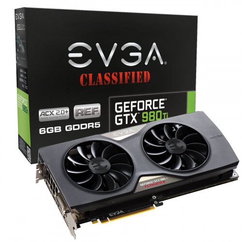 EVGA GeForce GTX 980 Ti CLASSIFIED GAMING REF ACX 2.0+ Graphics Card
