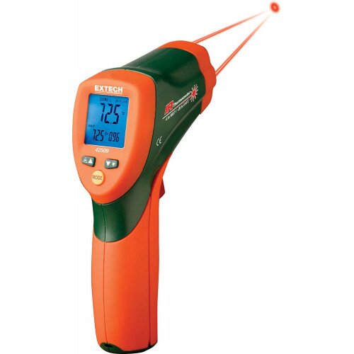 Extech Dual Laser IR Thermometer with Color Alert