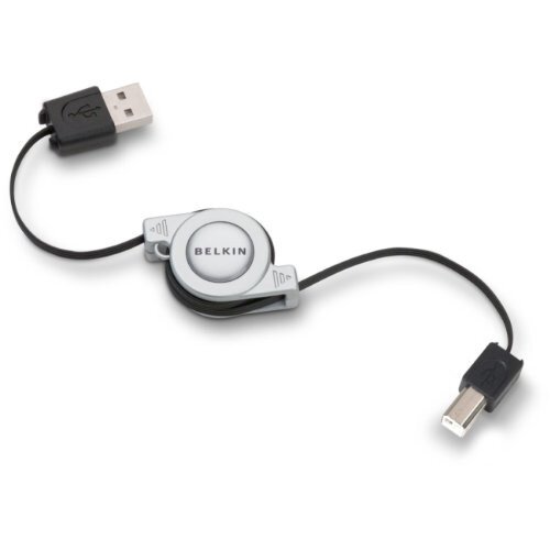 Belkin Retractable Hi-Speed USB 2.0 Cable, A/B
