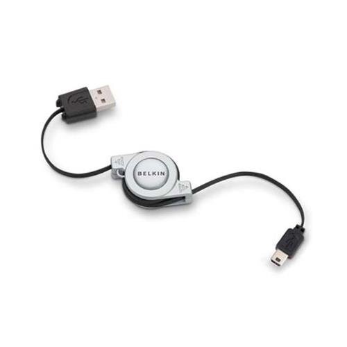 Belkin 5-Pin Mini-B Retractable Hi-Speed USB 2.0 Cable