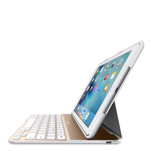 Belkin QODE Ultimate Lite Keyboard Case for iPad Air 2 - White/Gold