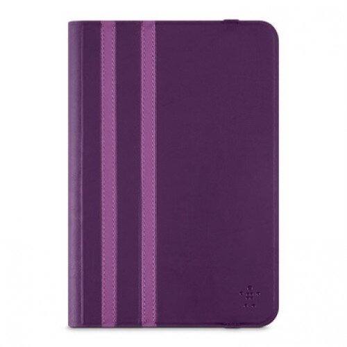 Belkin Twin Stripe Folio for iPad mini 4, iPad mini 3, iPad mini 2 and iPad mini - Pinot/Radiant Orchid