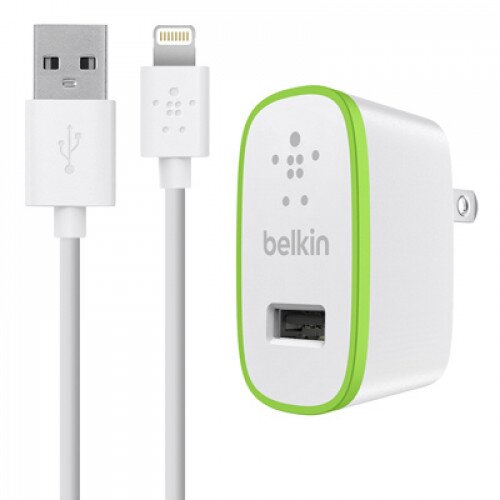 Belkin Home Charger with Lightning Cable (10 Watt/2.1 Amp)