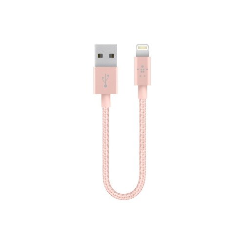 Belkin MIXIT Metallic Lightning to USB Cable - Rose Gold - 6.0 - Inches - 1-Pack