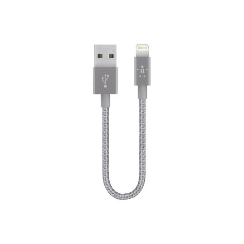 Belkin MIXIT Metallic Lightning to USB Cable - Gray - 6.0 - Inches - 1-Pack