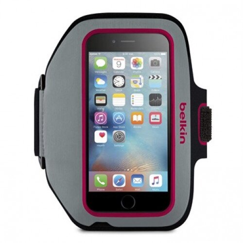 Belkin Sport-Fit Plus Armband for iPhone 6 - Sidewalk/Fuchsia