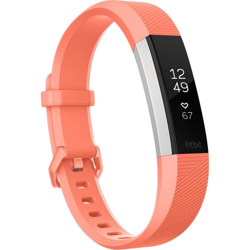 Fitbit Alta HR Fitness Wristband - Coral - Small