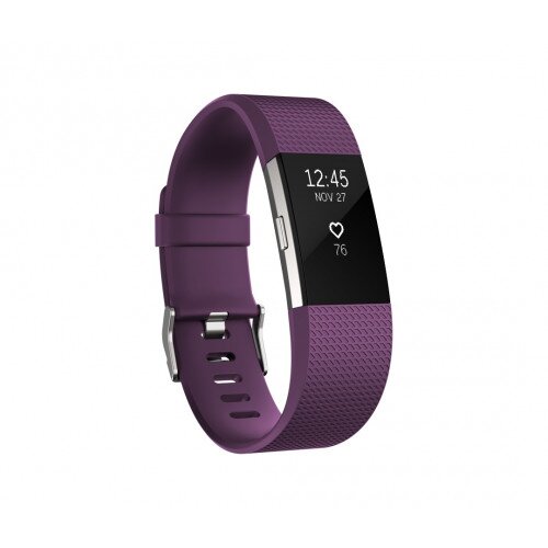 Fitbit Charge 2 Fitness Wristband - Plum - Small