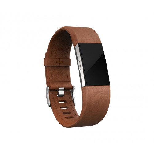 Fitbit Charge 2 Leather Band - Brown - Small