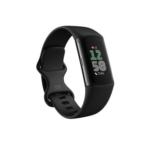 Fitbit Charge 6 Fitness Tracker - Obsidian / Black Aluminum
