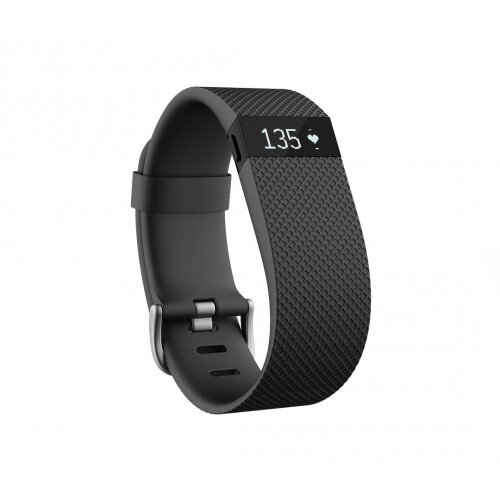 Fitbit Charge HR Heart Rate and Activity Tracker + Sleep Wristband - Black - Large