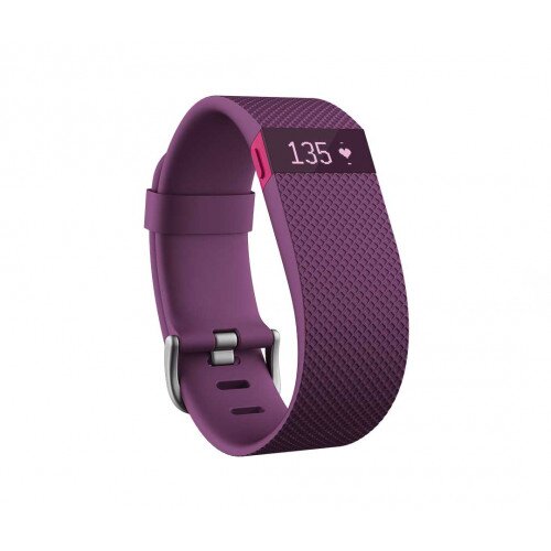 Fitbit Charge HR Heart Rate and Activity Tracker + Sleep Wristband - Plum - Large