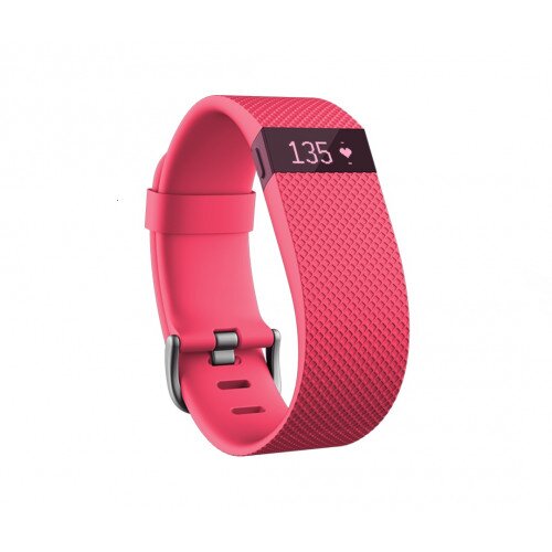 Fitbit Charge HR Heart Rate and Activity Tracker + Sleep Wristband - Pink - Large