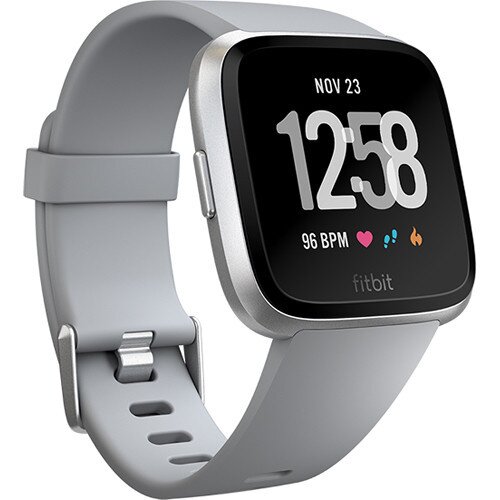 Fitbit Versa Smart Watch - Gray / Silver Aluminum