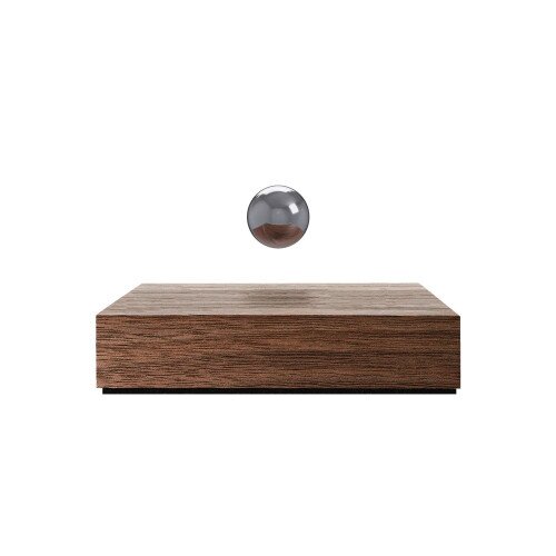 Flyte Buda Ball Levitating Magnetic Sphere - Walnut/Chrome