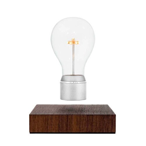 Flyte Light Edison Levitating Light Bulb - Manhattan - Walnut Base / Chrome Cap