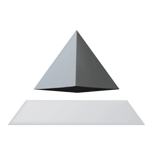Flyte Py Levitating Pyramid - Grey - White