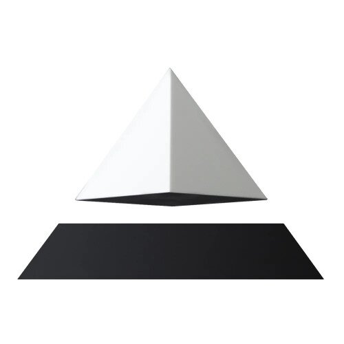 Flyte Py Levitating Pyramid - White (with light) - Black