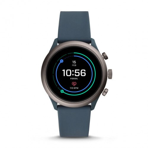 Fossil Sport Smartwatch - Smokey Blue Silicone - 43mm - 22mm