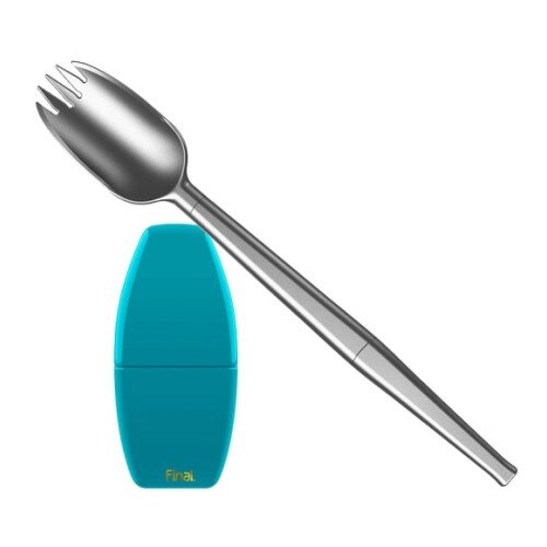 FinalStraw Cutlery Spork - Silver - FinalSpork - Cyan-ara Plastic