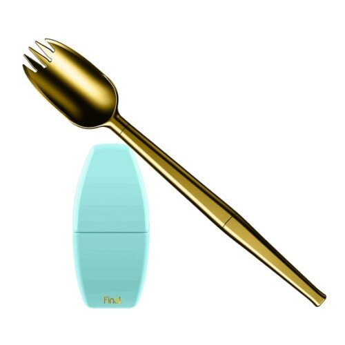 FinalStraw Cutlery Spork - Gold - FinalSpork - Sea Tur-Teal