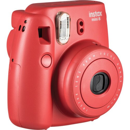 Fujifilm Instax Mini 8 Instant Camera - Raspberry