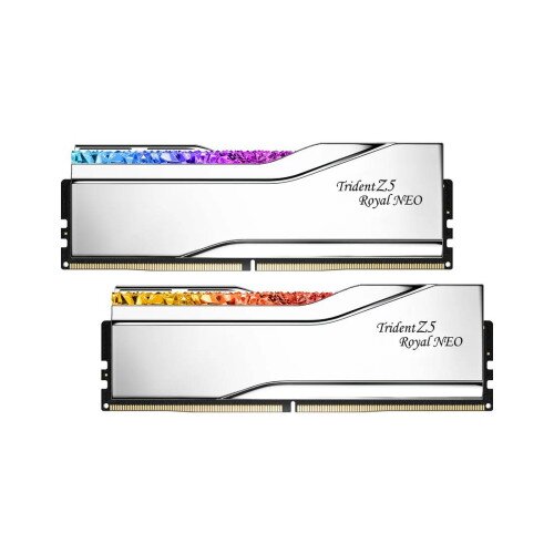 G.Skill Trident Z5 Royal Neo Up to DDR5-6000 CL26-36-36-96 1.40V 32GB (2x16GB) AMD EXPO Memory - Silver