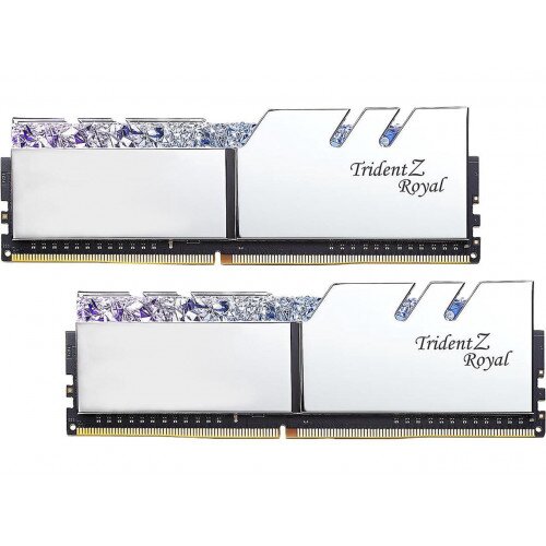 G.Skill Trident Z Royal DDR4-3600MHz CL18-22-22-42 1.35V Memory - 32GB (2x16GB) - Silver