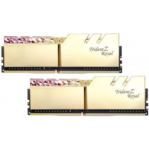 G.Skill Trident Z Royal DDR4-3600MHz CL18-22-22-42 1.35V Memory - 32GB (2x16GB) - Gold