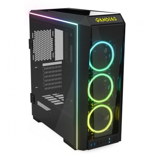Gamdias Talos P1A Tempered Glass RGB Mid-Tower Chassis Computer Case