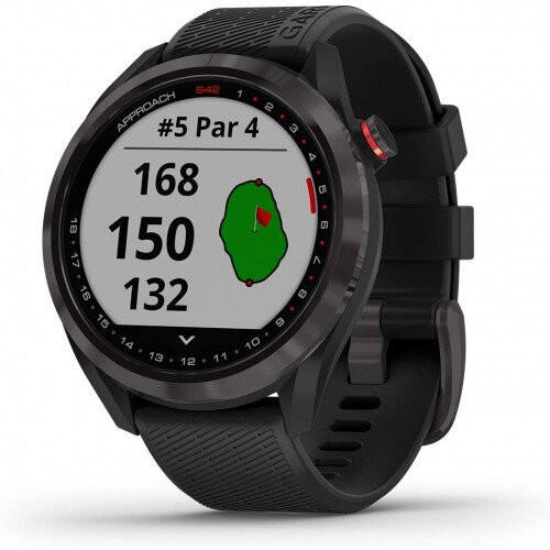Garmin Approach S42 Golf Watch - Gunmetal with Black Band