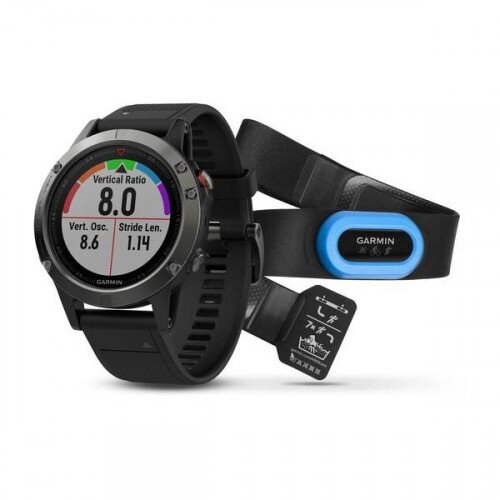 Garmin fenix 5 Slate Gray with Black Band, Performer Bundle - 47mm