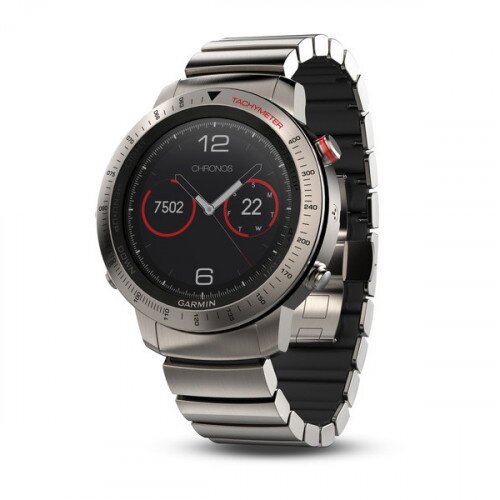 Garmin fenix Chronos GPS Multisport Watch - Titanium Hybrid Band