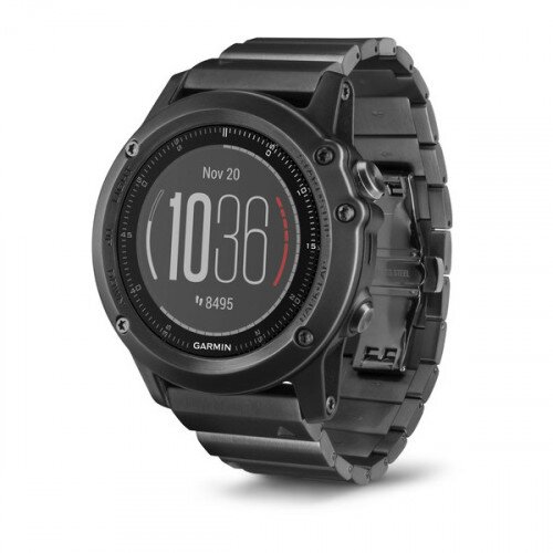 Garmin fenix 3 HR GPS Watch - Slate Gray with Stainless Steel Band