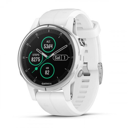 Garmin fenix 5S Plus - Sapphire, White with Carrera White Band