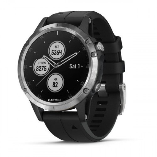 Garmin fenix 5 Plus - Silver with Black Band