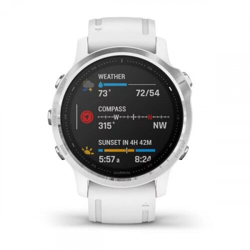 Garmin fenix 6S Multi Sport Watch White with White Band - 42mm