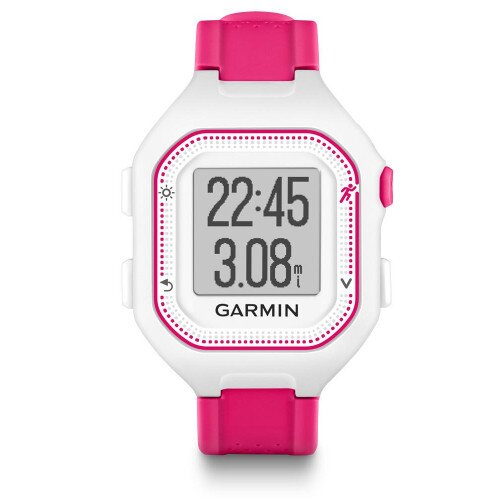 Garmin Forerunner 25 GPS Running Watch - White/Pink