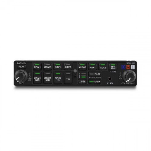 Garmin GMA 342 Audio Panel with 3.5 mm Audio Jack