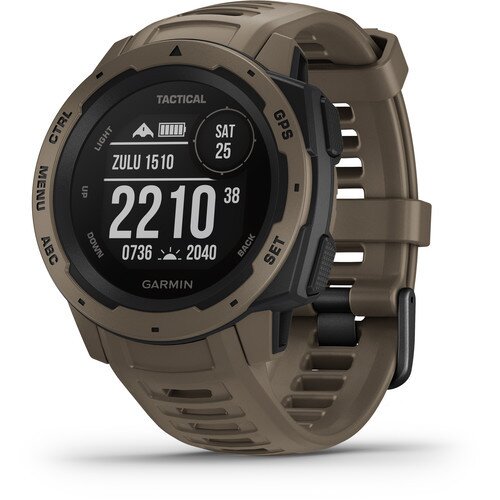 Garmin Instinct Outdoor GPS Smart Watch - Tactical Edition - Coyote Tan