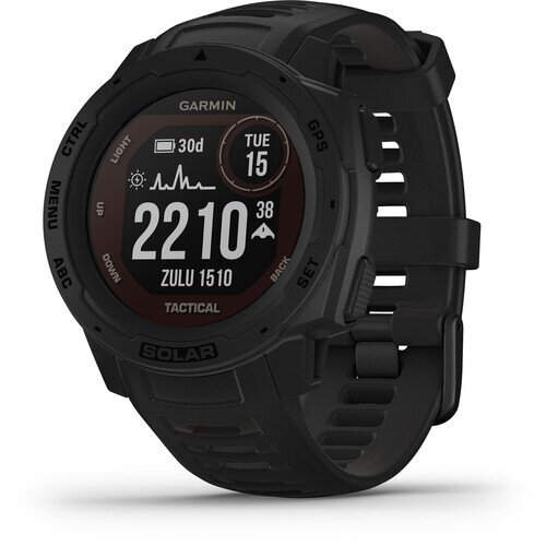 Garmin Instinct Solar Outdoor GPS Watch - Tactical Edition - Black
