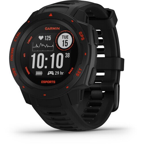 Garmin Instinct Outdoor GPS Watch - Esports Edition - Black Lava