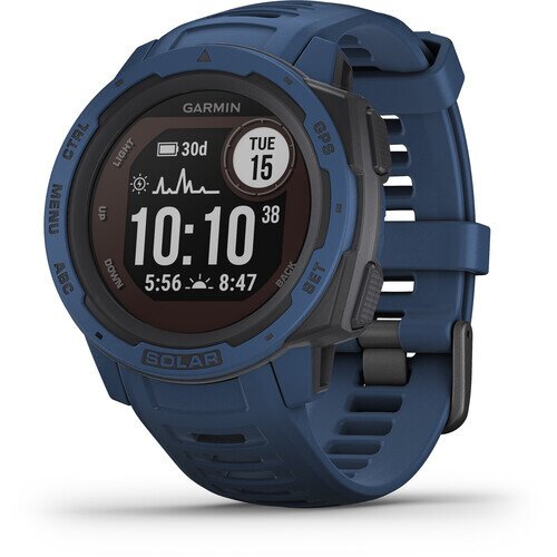 Garmin Instinct Solar Outdoor GPS Watch - Standard - Tidal Blue