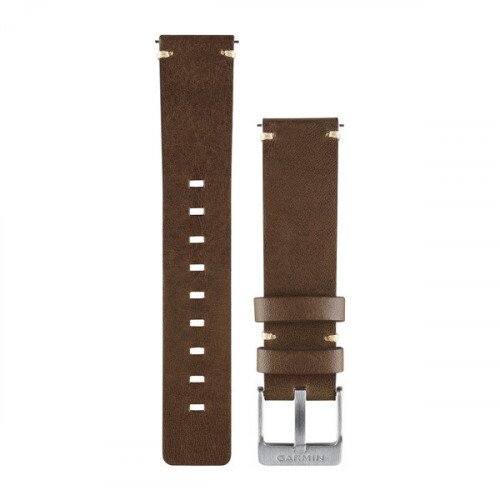 Garmin Quick Release Bands (vivomove) - Dark Brown Leather Watch