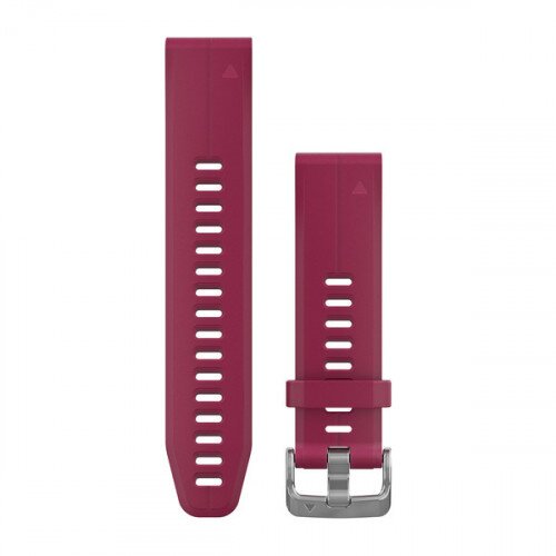 Garmin QuickFit 20 Watch Bands - Cerise Silicone - Small/Medium