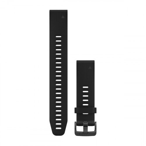 Garmin QuickFit 20 Watch Bands - Black Silicone - Large
