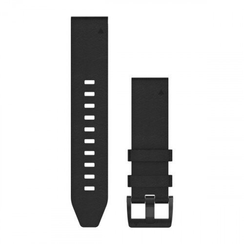 Garmin QuickFit 22 Watch Bands - Black Leather