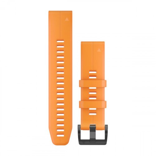 Garmin QuickFit 22 Watch Bands - Solar Flare Orange Silicone