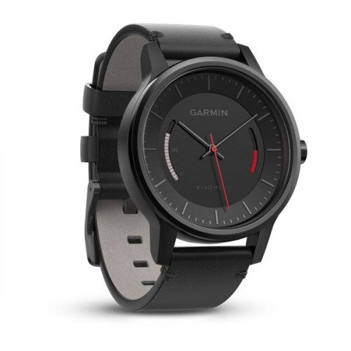 Garmin vivomove Activity Tracker - Classic - Black with Leather Band